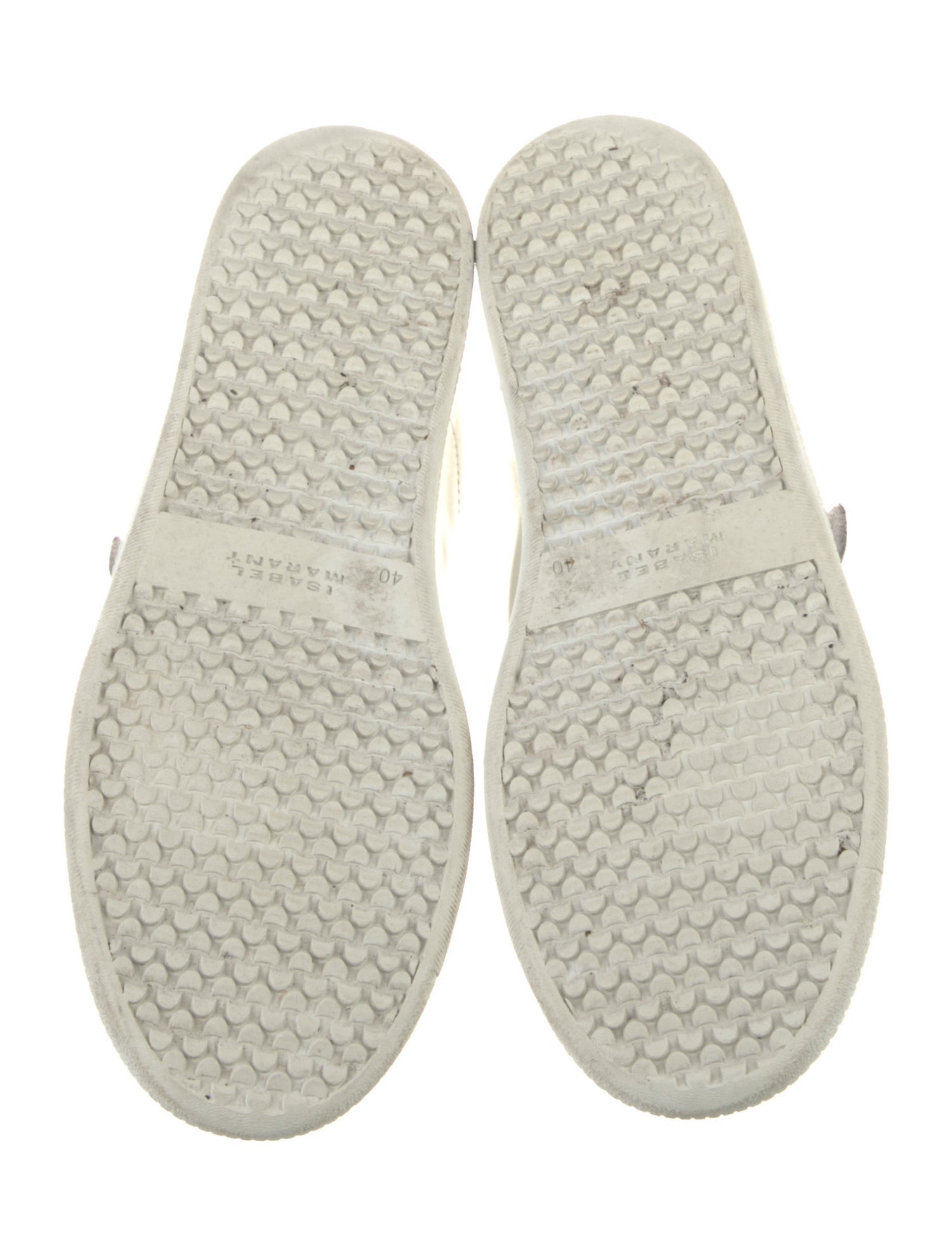 Isabel Marant Leather Graphic Print Sneakers